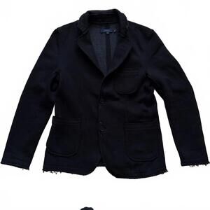 Ron Tomson RNT23 Casual Blazer Jacket Coat Raw Hem Unstructured Men’s Size XL